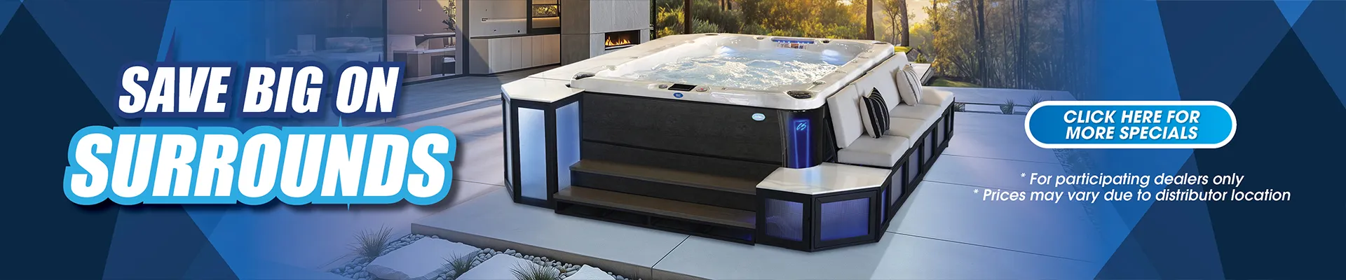 Calspas hot tub being used in a family setting - Arlington